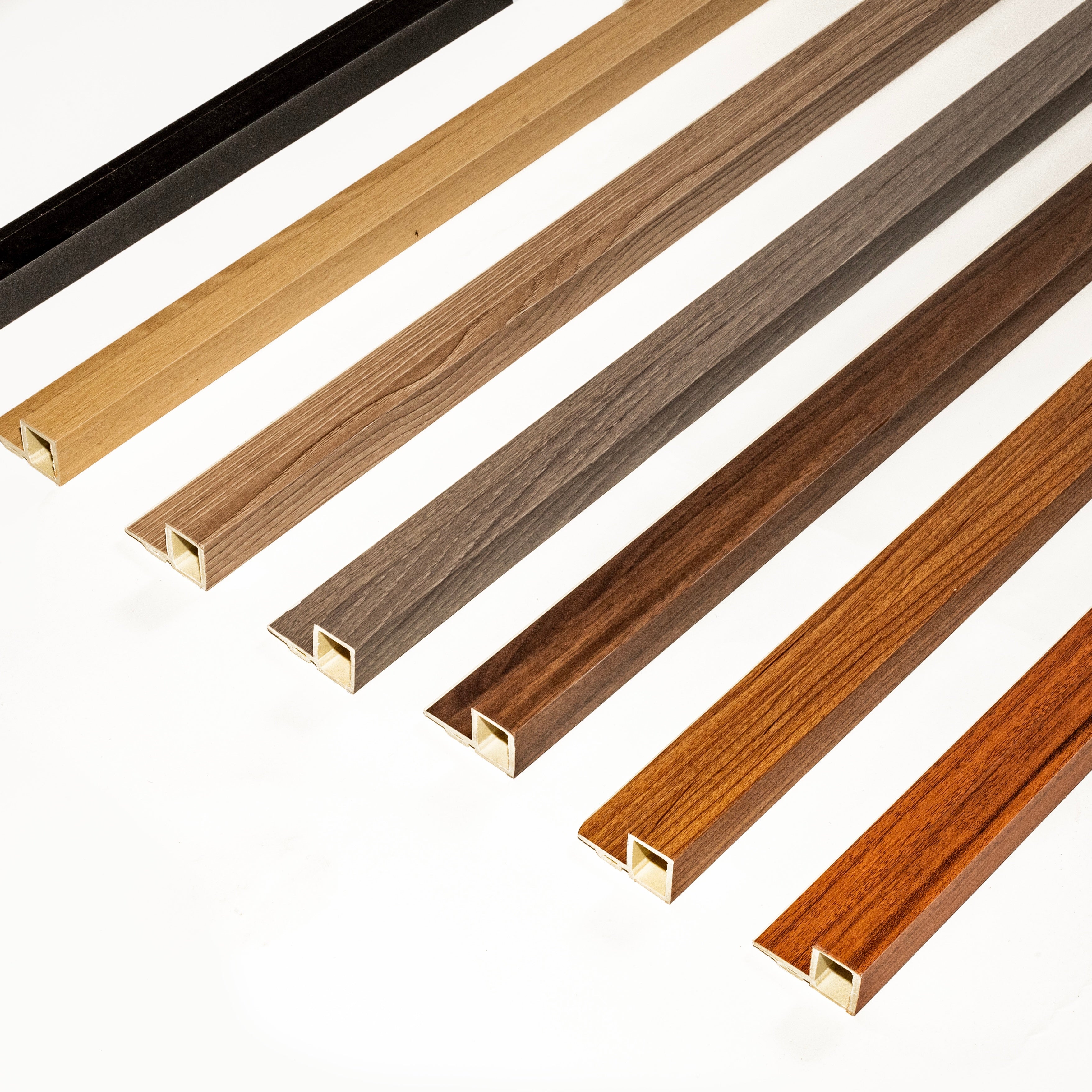 Fluted Panel End Cap (9’) – Slat Panel Wall