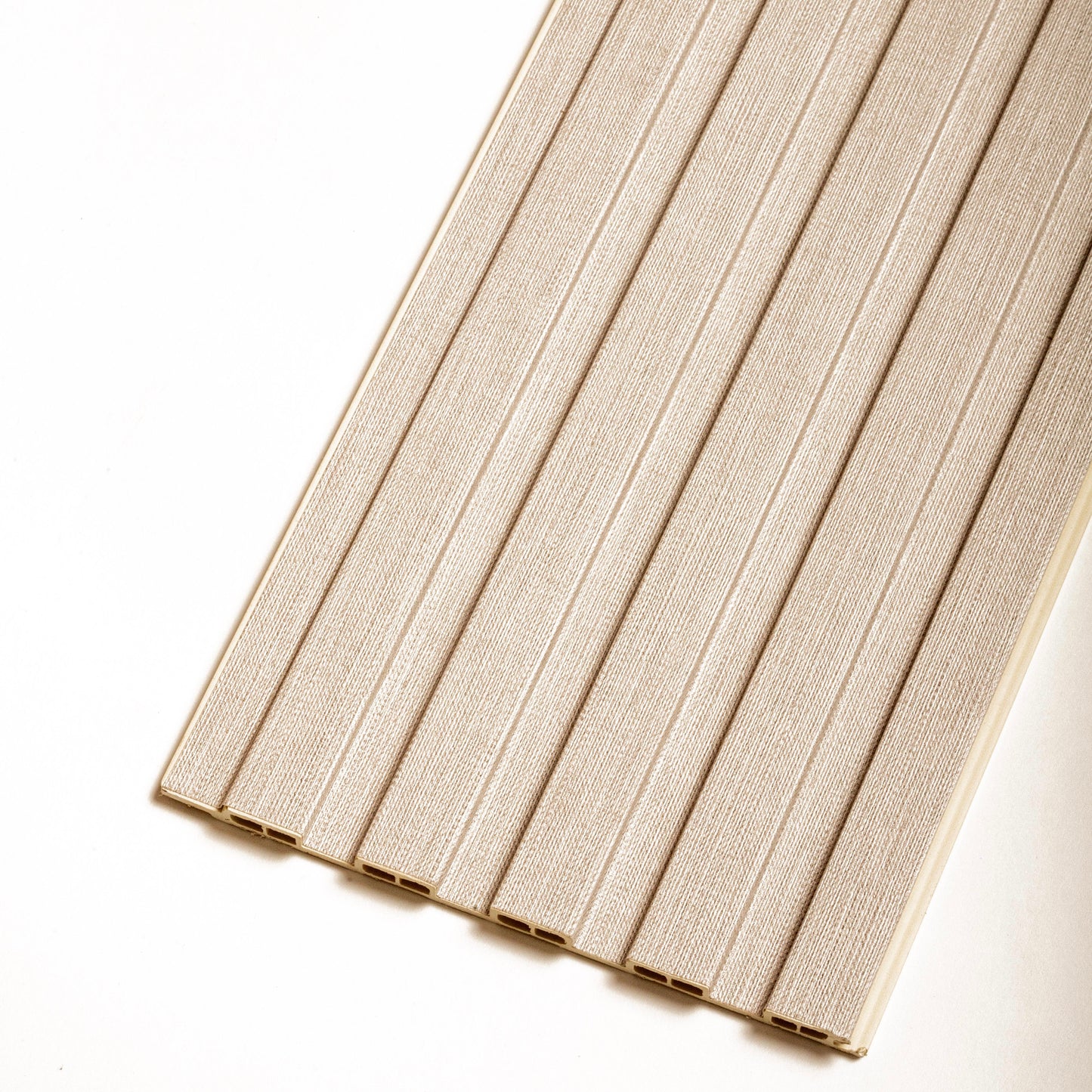 Textured Beige Thin Fluted Panel (9' x 6")