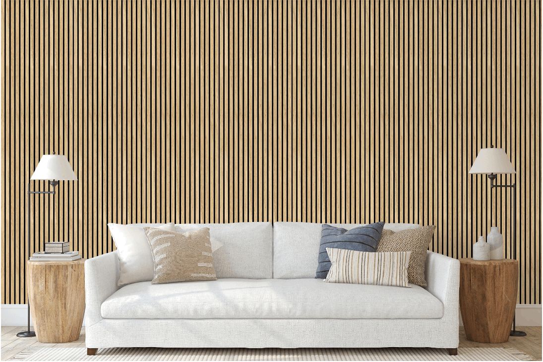 Oak Slat Panel (9' x 2')