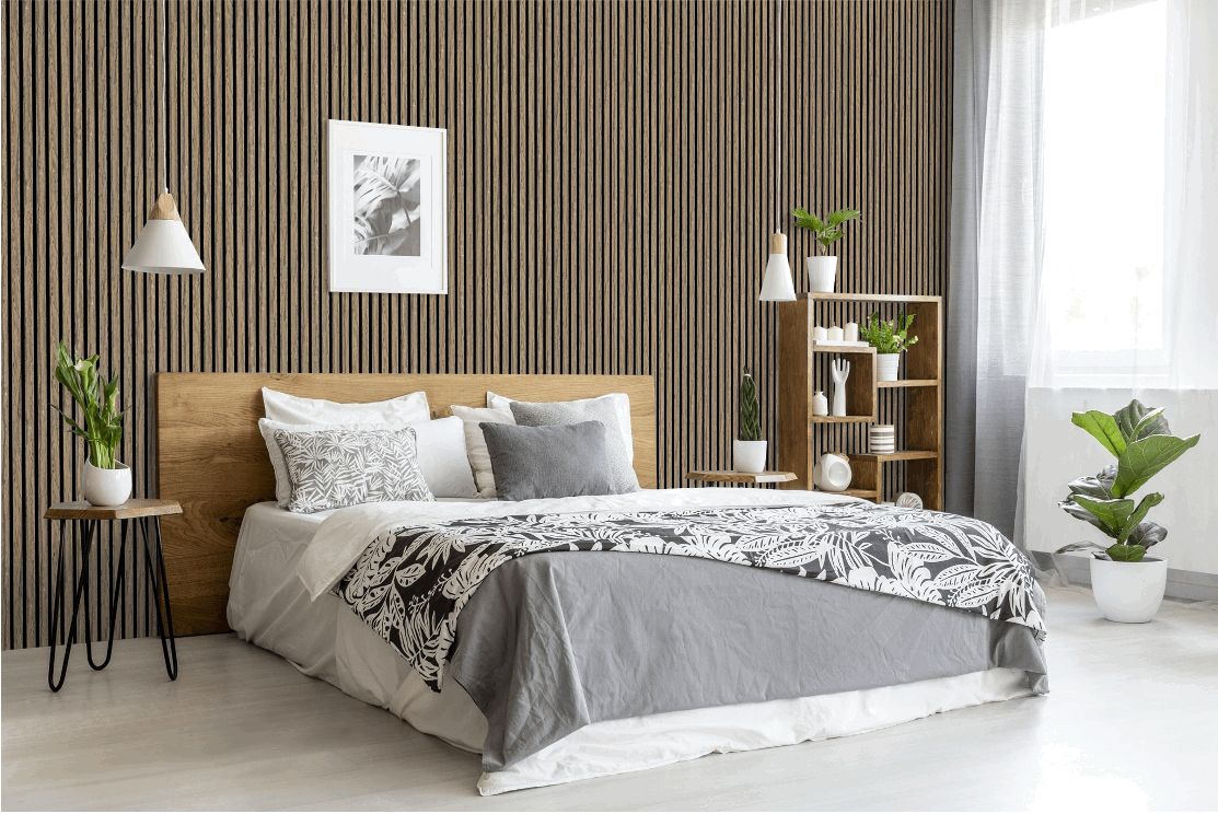 Walnut Slat Panel (9' x 2')